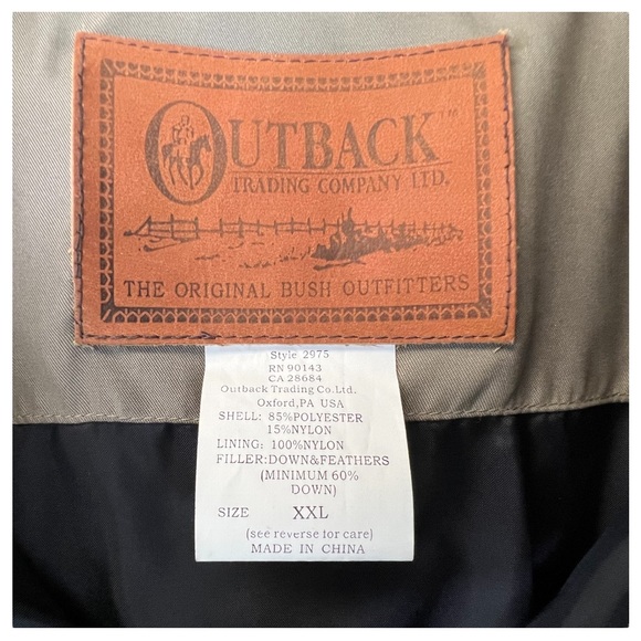 New Outback Trading Down Puffer Vest XXL Tan - Picture 9 of 11